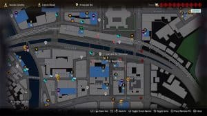 A map showing where to take picture 13 Rustic Streetside Restaurant (Isezaki Road)