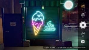 This is an example of the photograph players need to take in order to complete the picture 9 Ice Cream Stand Neon Sign (East Waikiki)