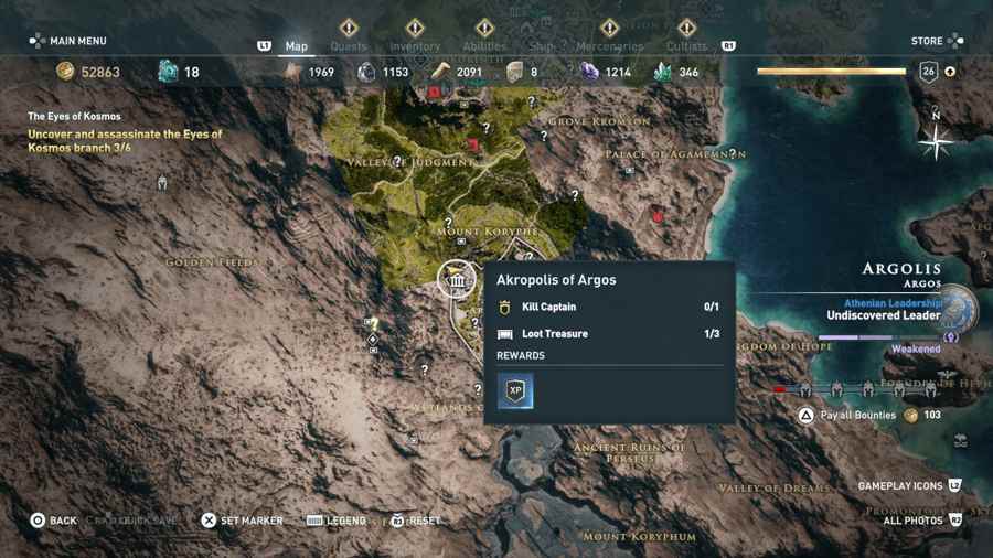 AC Odyssey Pilgrims Gauntlets Location