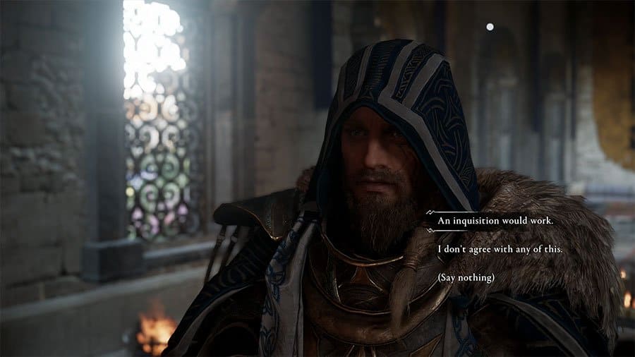 AC Valhalla An Inquisition Would Work, I Don't Agree, Say Nothing Choice Guide