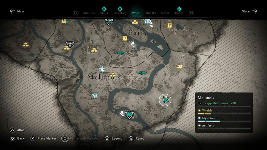 AC Valhalla Siege Of Paris Map To Thieves Camp