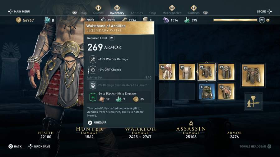 Achilles Set AC Odyssey