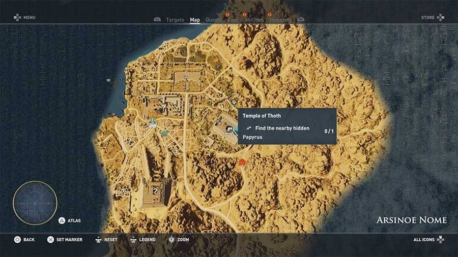 Assassins Creed Origins - Hidden Ones Papyrus Puzzle Guide