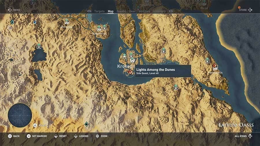 Assassins Creed Origins Light Among The Dunes Guide