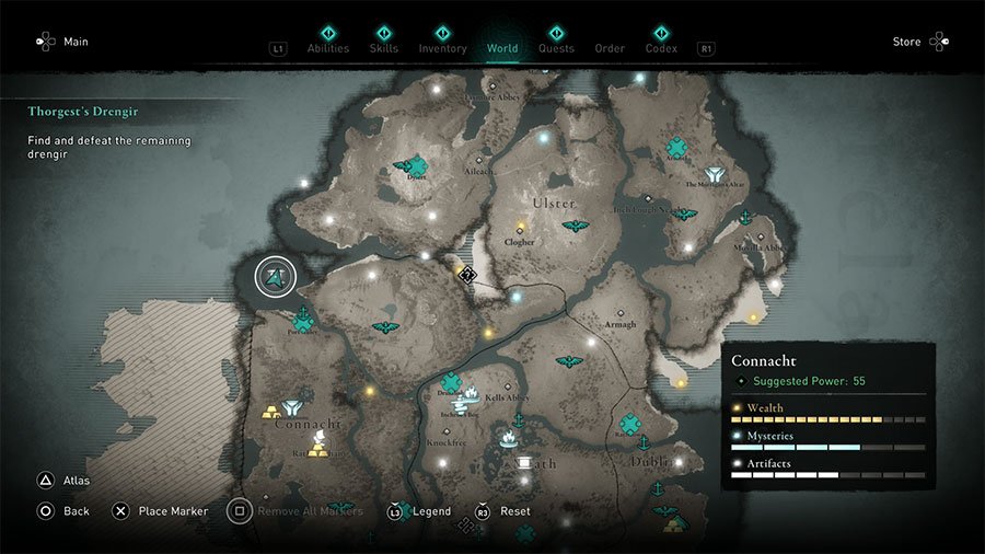 Assassin's Creed Valhalla Connacht Treasure Hoard Map Guide