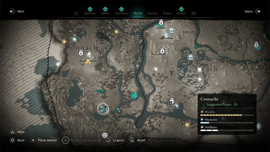 Assassin's Creed Valhalla To My Friend The Priest Treasure Horde Map Guide