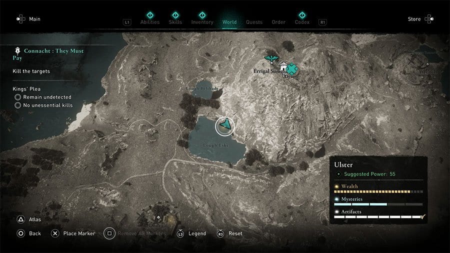 Assassin's Creed Valhalla Ulster Treasure Hoard Map 