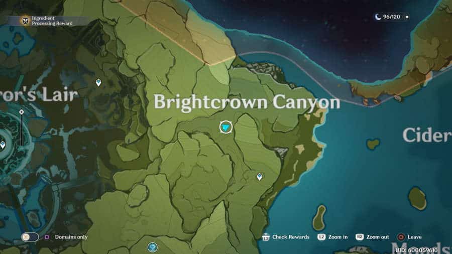 Brightcrown Canyon Anemoculus 5