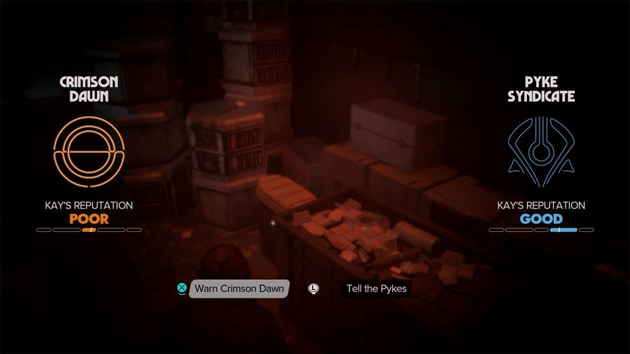 An image showing the interface for main story choices, so the reader can avoid spoilers