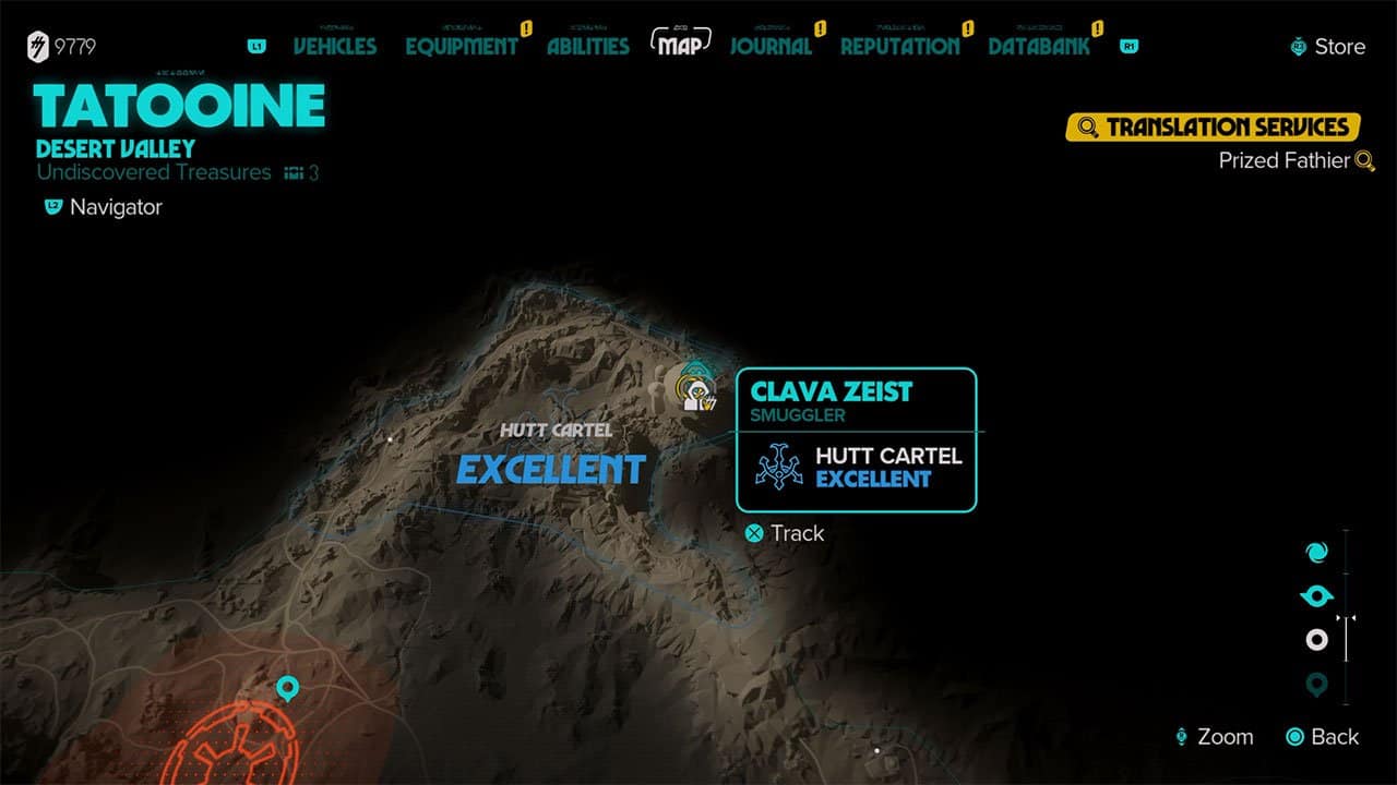 A map showing where to buy the Embezzlement Shift Token