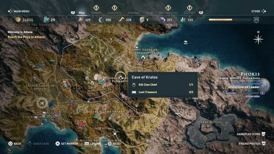 Followers of Ares location AC Odyssey