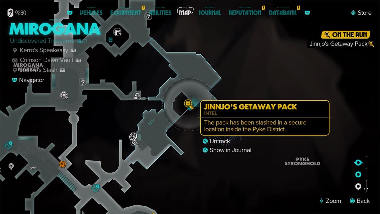 An image showing where to find the Hidden In A Syndicate Vault On Toshara objective