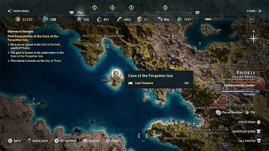 How To Enter Cave Of Forgotten Isle In Assassin's Creed Odyssey