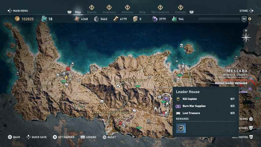 Melanthos Location AC Odyssey