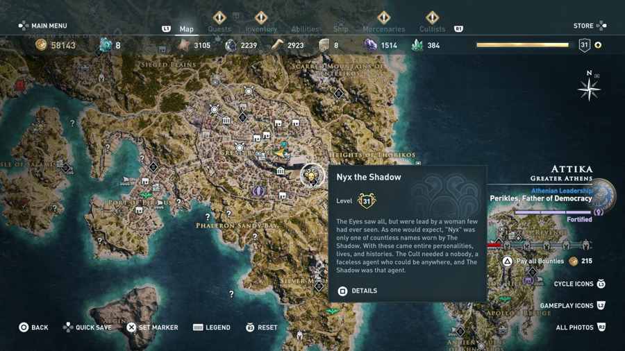 Nyx Location AC Odyssey