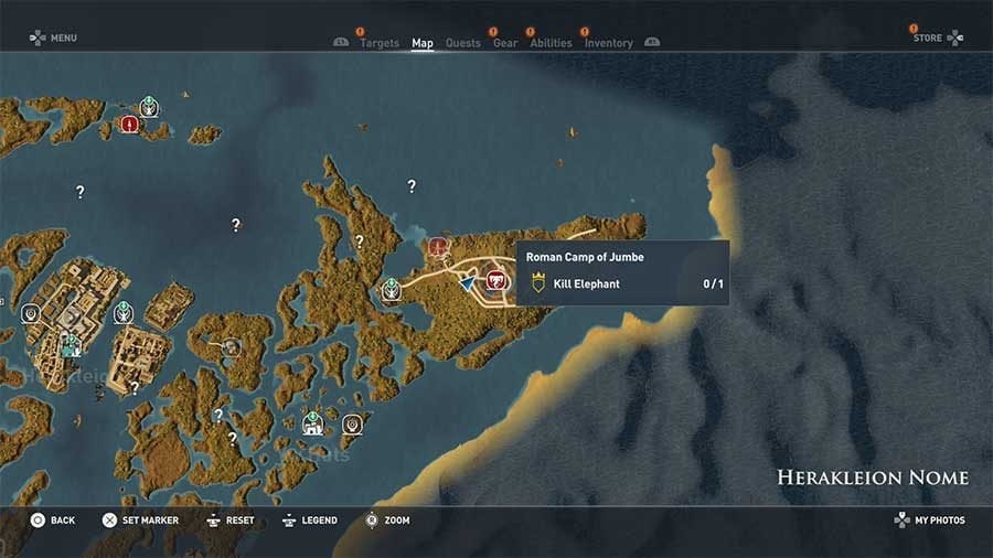 War Elephants Location - Herakleion Nome Region