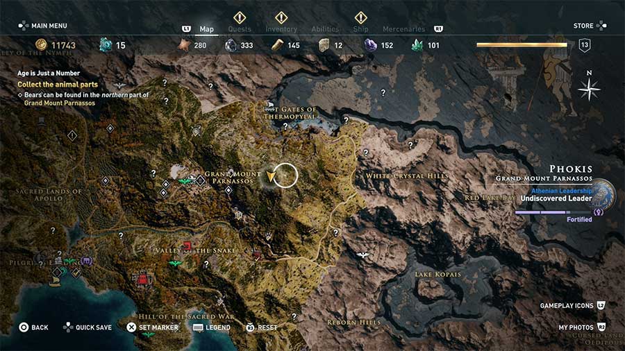 Where To Find Deer In Assassin's Creed Odyssey Location