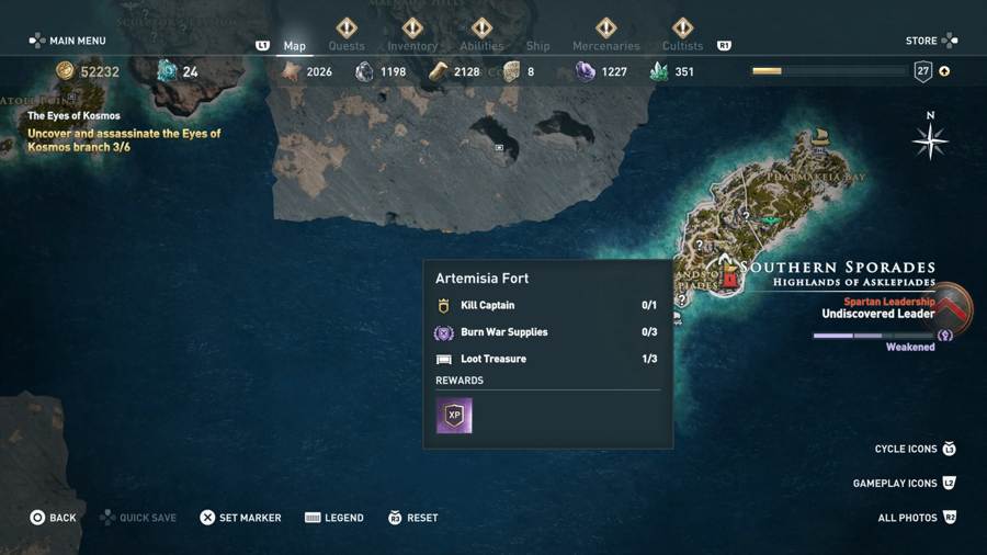 Xiphos Of Peleus Location AC Odyssey